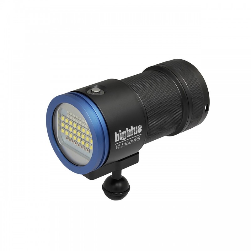 BIGBLUE – Phare de plongée VL15000PB (série blue light , valise de protection incluse)