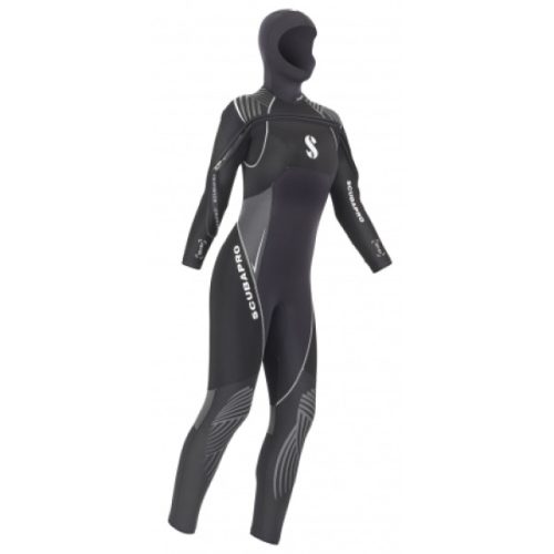 Combinaison Scubapro Definition 7 à cagoule avec zip frontal Femme