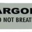 Halcyon - Autocollant ARGON "Do not breath" warning decal