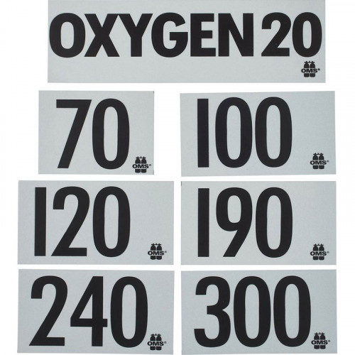 Halcyon - Autocollant GUE MOD Decal Oxygen 300