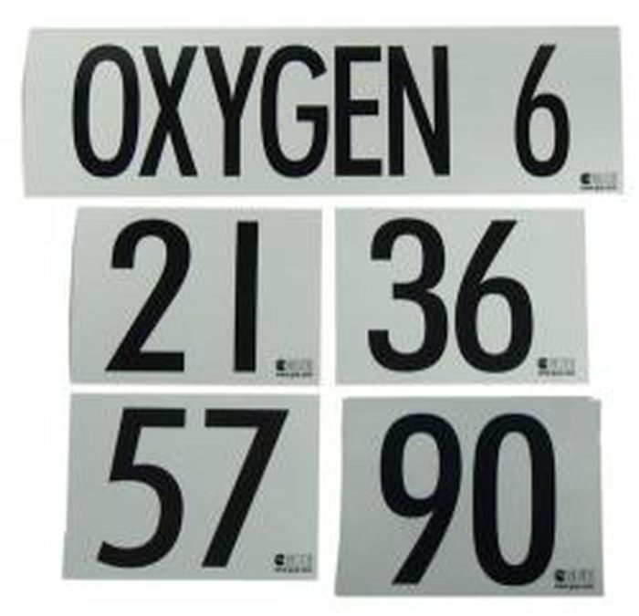 Halcyon - Autocollant GUE MOD Decal Oxygen 57
