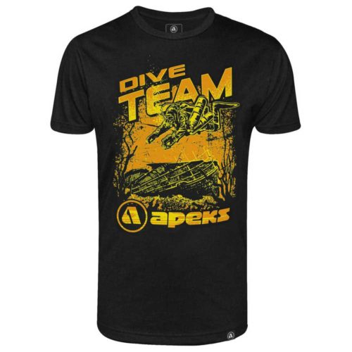 T-Shirt Apeks Dive Team Noir