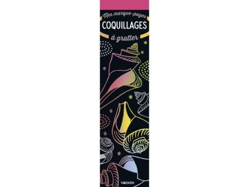 Mes marques-pages à gratter : coquillages