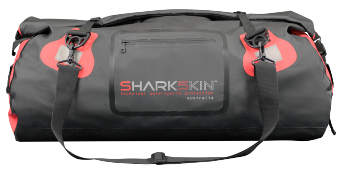 SAC DUFFLE Sharskin 70L Noir/Rouge70L duffle 1.48kg 70L 73x28x50cm – Image 2