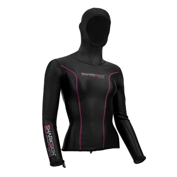 Haut manches longue femme Sharskin avec cagoule chillproof