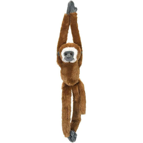 peluche hanging monkeys gibbon wild republic 50cm