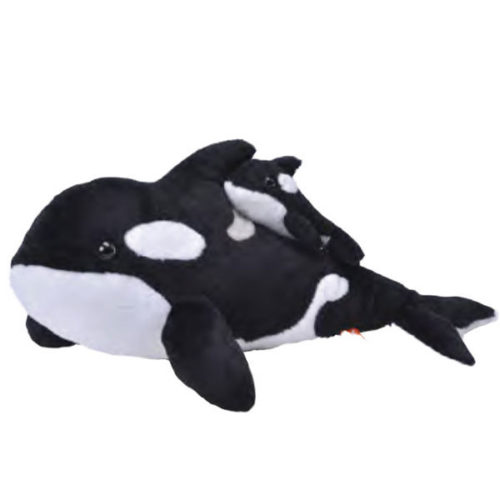 peluche mom & babies orque wild republic 38cm