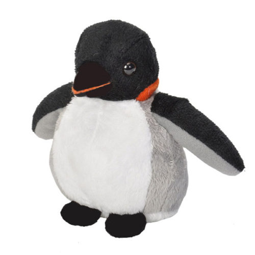 peluche pocketkins eco pingouin wild republic 13cm