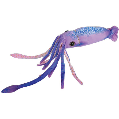 peluche wr printed squid calamar violet wild republic 30cm