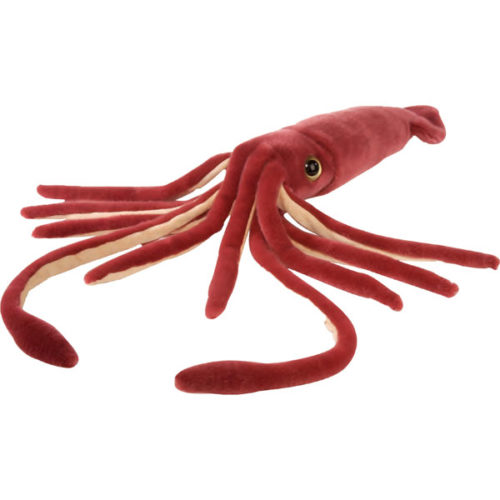 peluche wr printed squid calamar géant wild republic 30cm