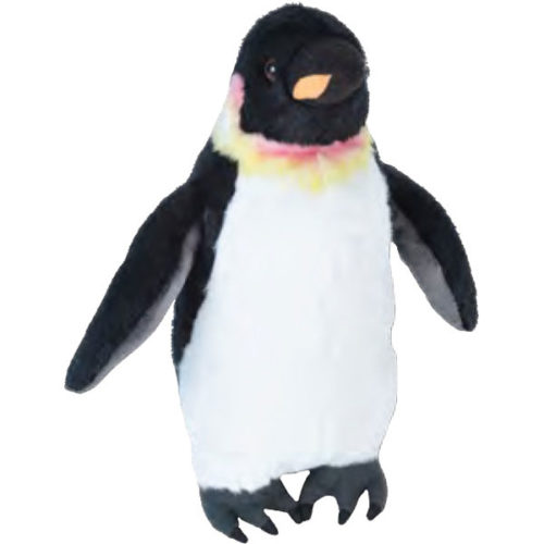 peluche cuddlekins medium pingouin empereur wild republic 30cm