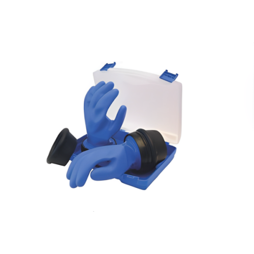rolock système prémonté sur gants showa bleu avec sous gants fixes, sans manchettes