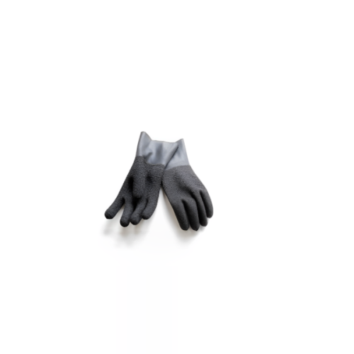 gants noirs latex surface rugueuse antidérapant