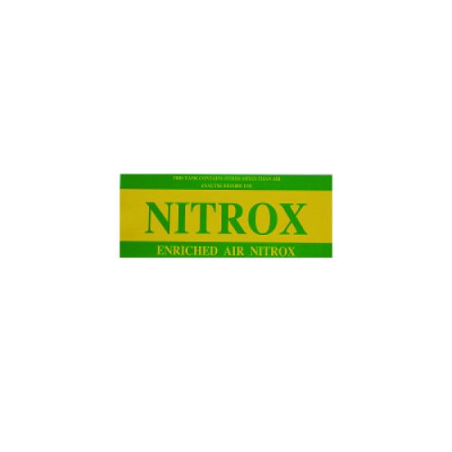 autocollant nitrox 30 x 10 cm