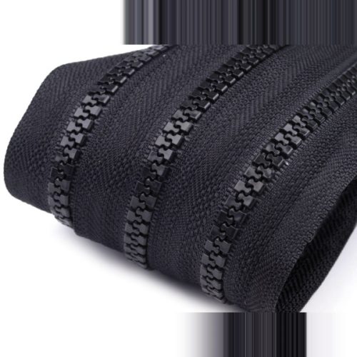 fermeture au mètre noir maille injectée 9/10