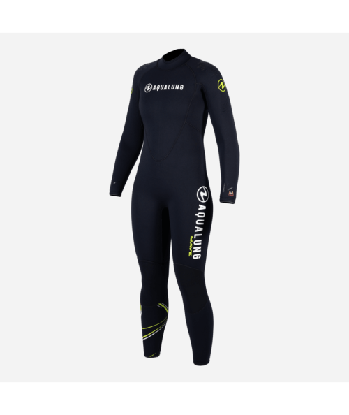 combinaison wave jumpsuit 6mm avec cagoule intégré aqualung femme