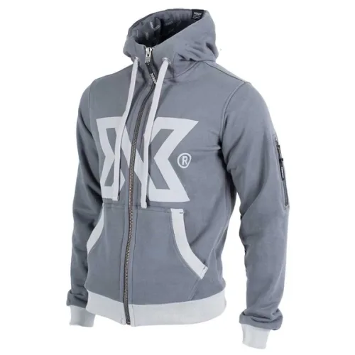 sweat à capuche gris xdeep signature hoodie