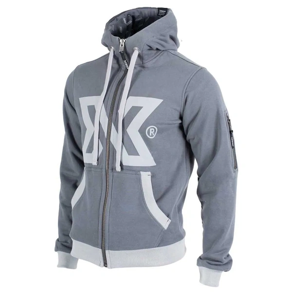 sweat à capuche gris xdeep signature hoodie