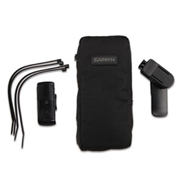 kit 3 accessoires outdoor garmin support vélo, clip ceinture et housse de protection