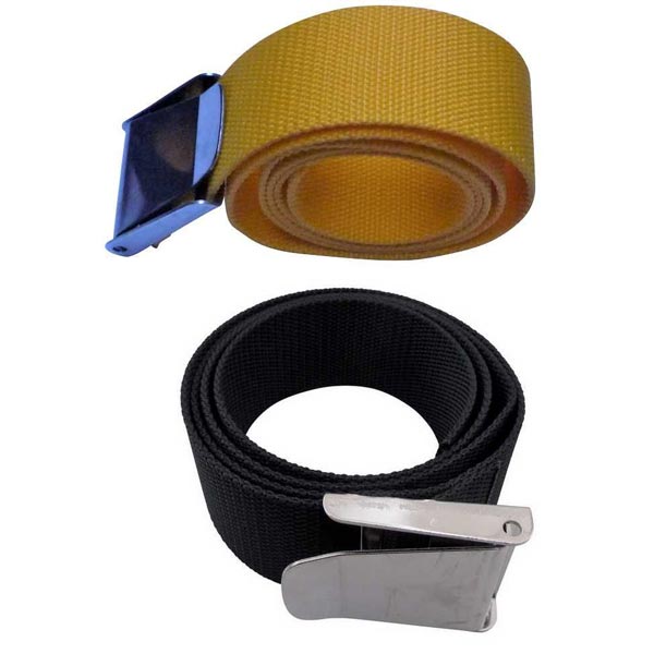 sublest ceinture tressée avec boucle us inox, longueur 1,40 m