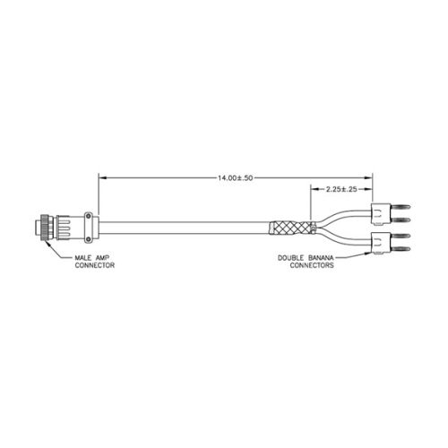 adaptateur ots, amp 4m vers fiches bananes (convertit les câbles mk2 dci en mk 7).