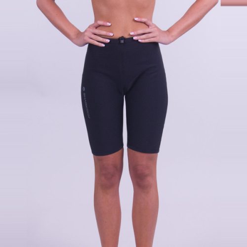 short sharkskin performance wear femme noir