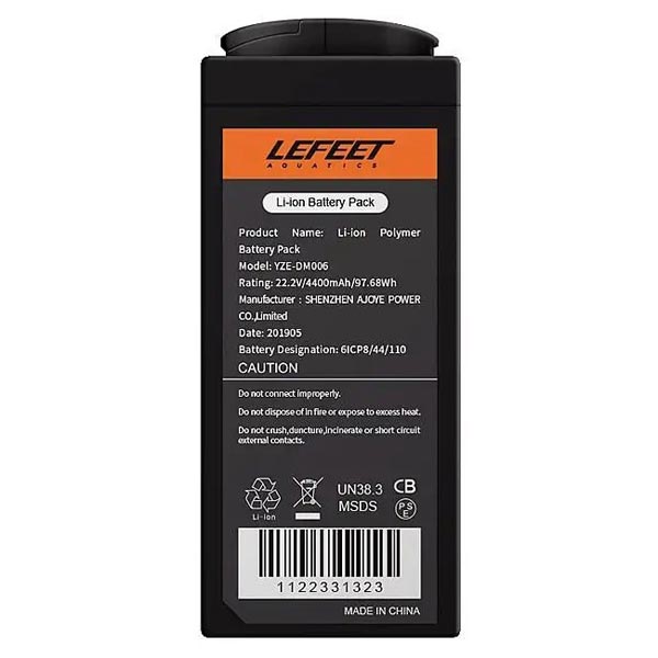 batterie li ion lefeet pour scooter s1 pro