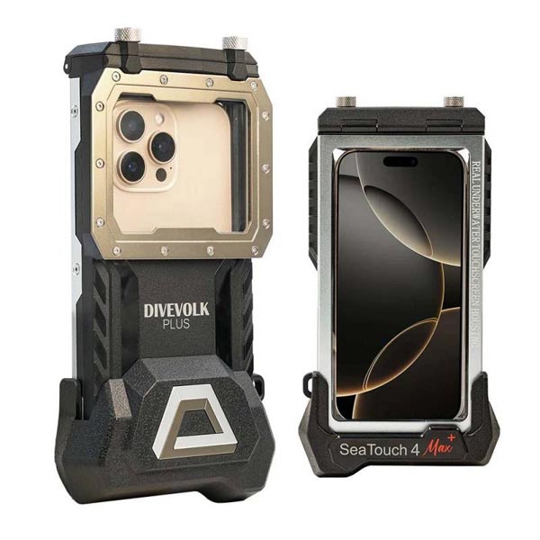 caisson smartphone sous marin seatouch 4 max plus divevolk