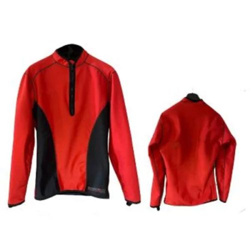 manche longue chillproof demi zip rouge homme sharkskin