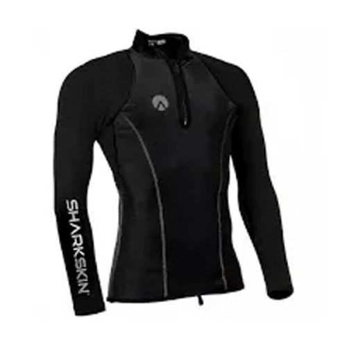 manche courte chillproof demi zip noir homme sharkskin