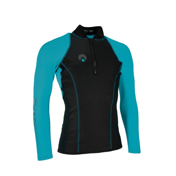 manche longue performance bleu sharkskin