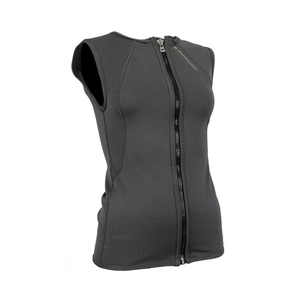 haut sans manche t2 avec zip sharkskin femme