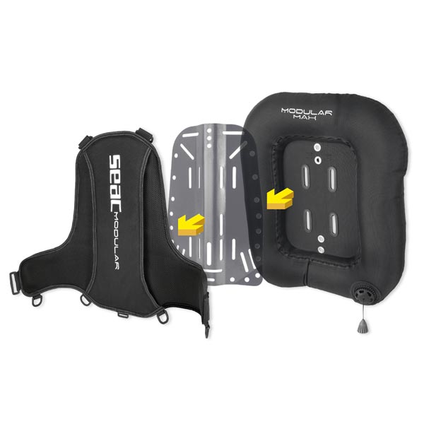 gilet stabilisateur seac modular max noir taille unique