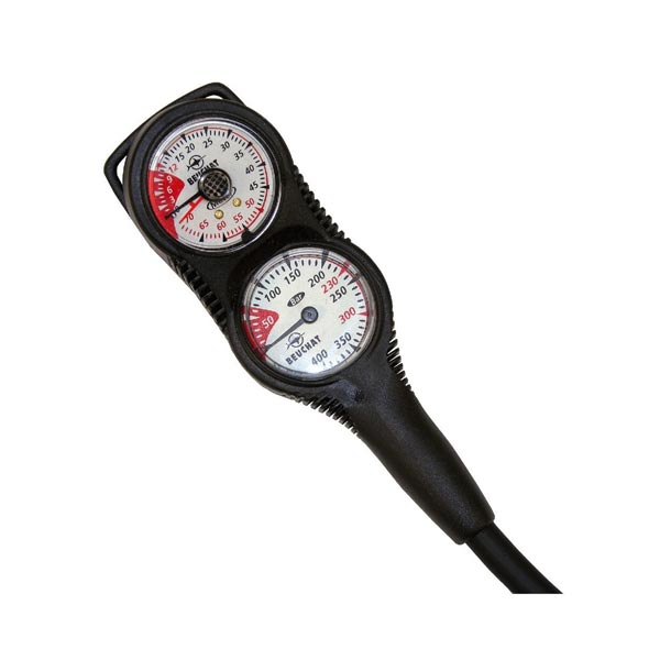 console beuchat 2 éléments – profondimètre + manomètre 300 bars