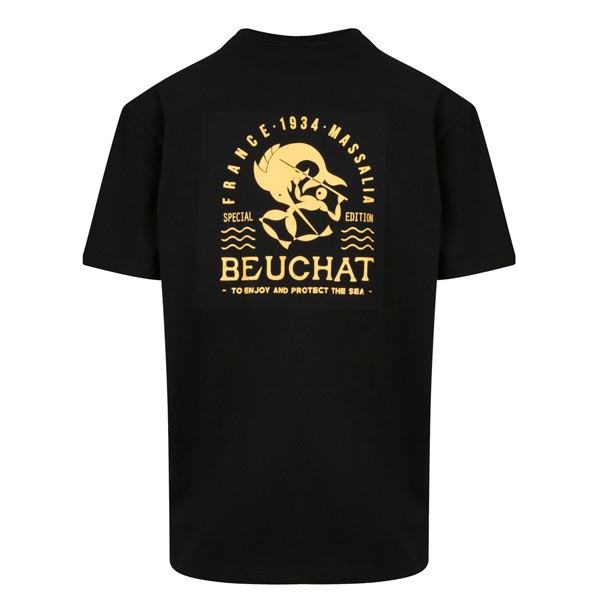 tee shirt beuchat waterwear – noir – 90 ans