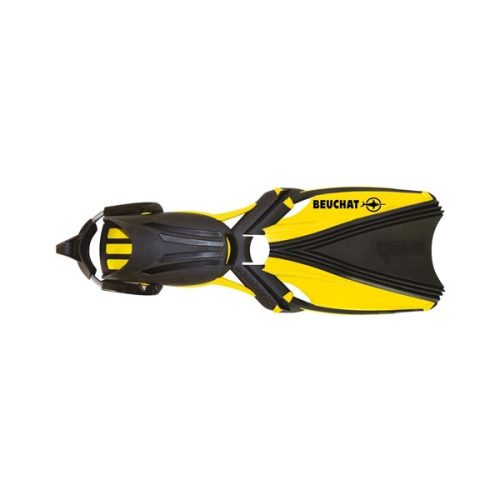 palmes beuchat aquabionic evo – jaune plongée