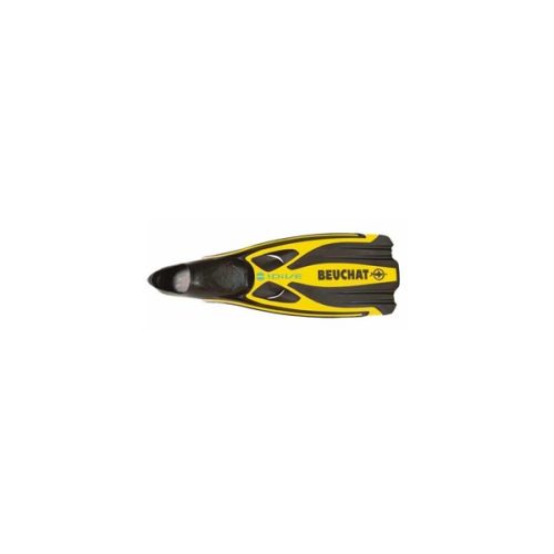 palmes beuchat 1dive chaussantes – jaune plongée