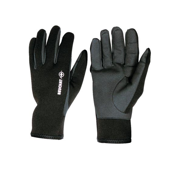 gants beuchat sport protect – 2,5 mm – cuir amara – noir/gris (new)