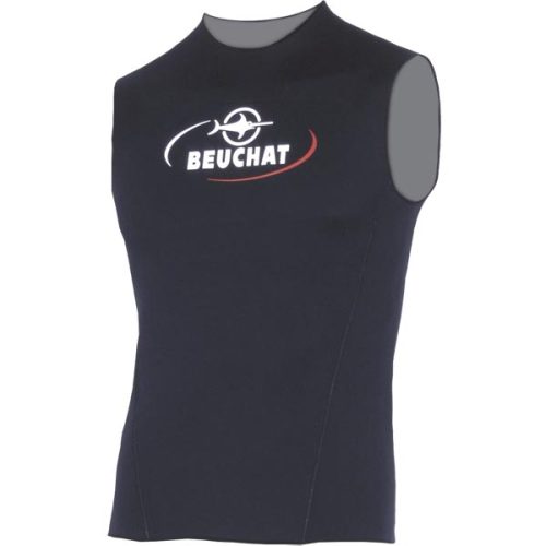 gilet beuchat homme – 2,5 mm refendu titanium – noir