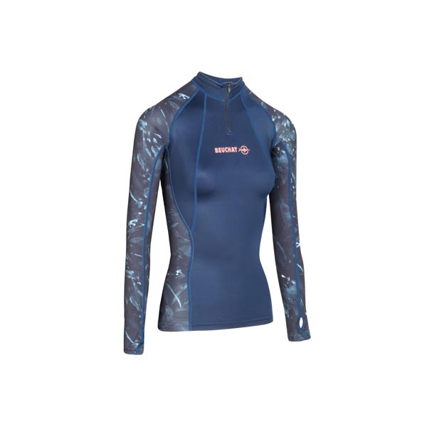 rashguard beuchat atoll femme – manches longues – seaweed