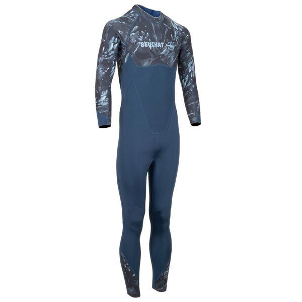 combinaison beuchat atoll homme – monopièce zip dorsal 2 mm – seaweed