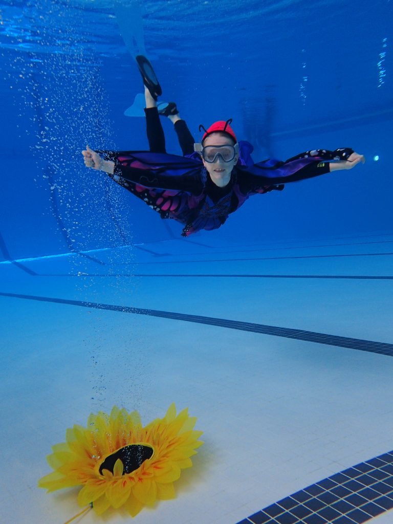 papillon subaquatique