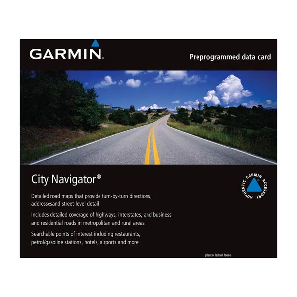cartographie garmin city navigator middle east & northern africa nt