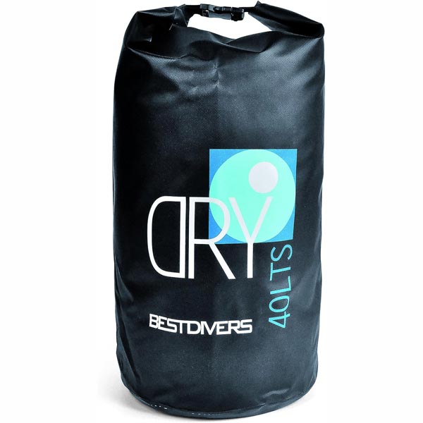 sac étanche bestdivers avec sangle de portage 40 l Ø30x70 cm shark