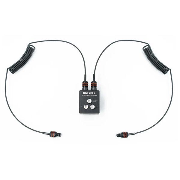 télécommande phares avec 2 câbles optique divevolk