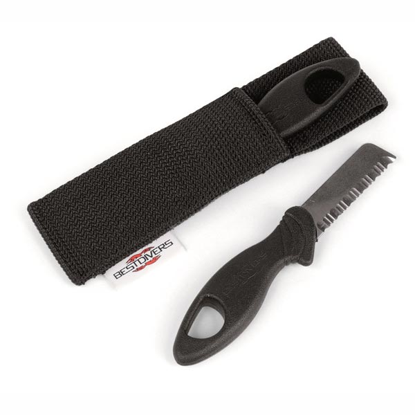 couteau bestdivers dir lame inox 5 cm gaine souple