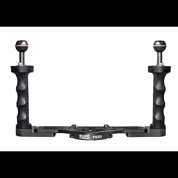 platine double supe réglable aluminium (302 à 356mm) avec boules 25mm