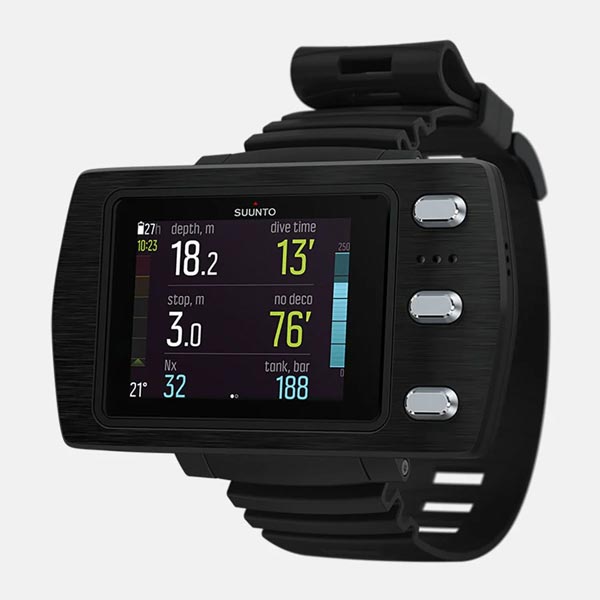 ordinateur de plongée suunto eon steel noir avec protection et usb