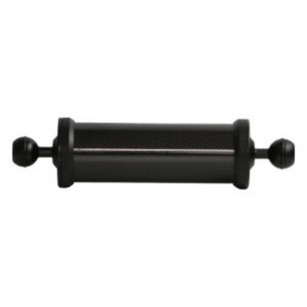 bras fibre de carbone flotteur supe 5,9" (longueur 23cm) avec boules 25mm (flottabilité positive d'environ153g)