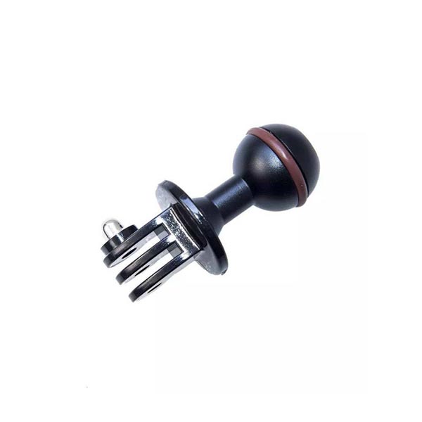 boule aluminium supe 25mm noir spécial gopro ou autres caméras d'action